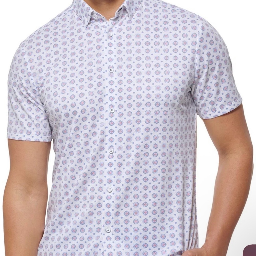 Mizzen+Main MEN'S HALYARD SHORT SLEEVE BUTTON-DOWN SHIRT